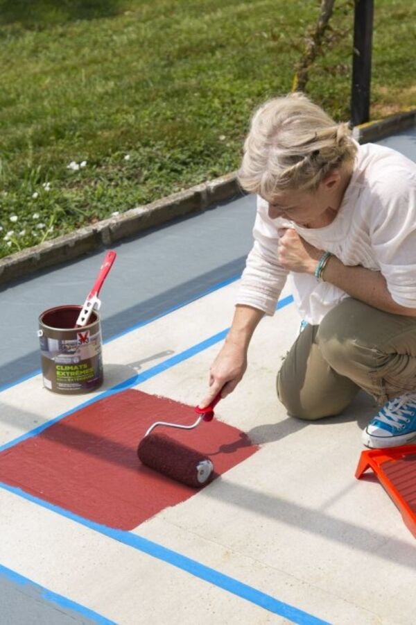 Application de ragréage béton