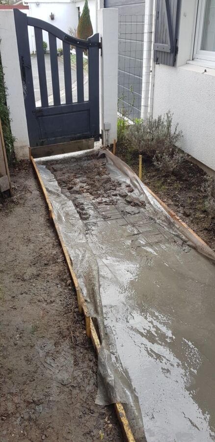 Application de ragréage béton