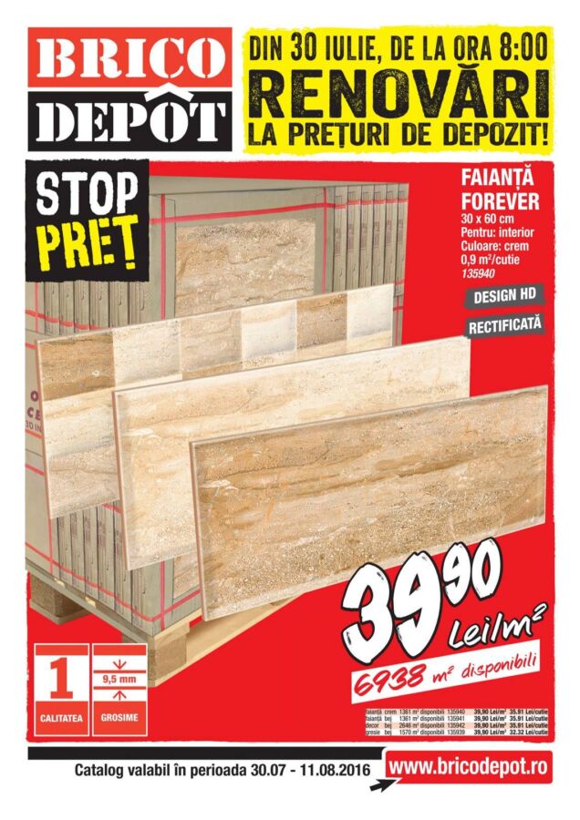 Application ragréage Brico Dépôt
