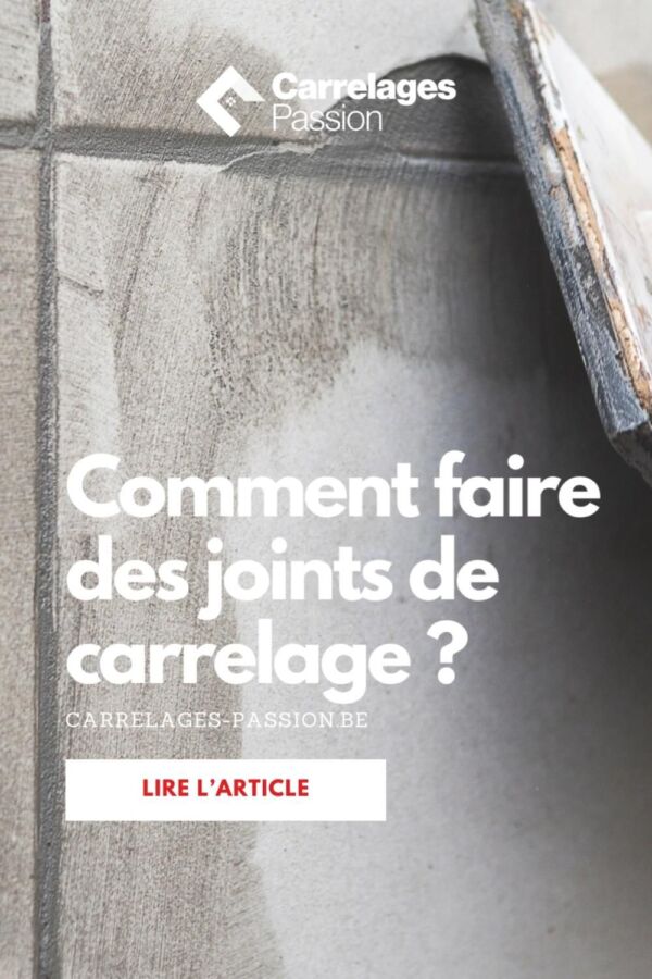 application multiple joints carrelage