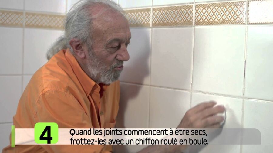 joints de carrelage par étapes